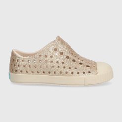 Native pantofi copii culoarea auriu-Încălțăminte