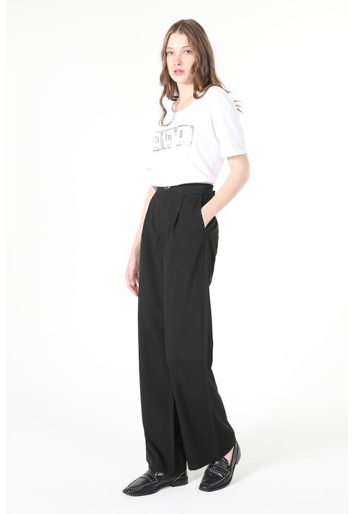 Pantaloni ampli cu talie inalta-FEMEI/IMBRACAMINTE/Pantaloni si colanti-IMBRACAMINTE/Pantaloni si colanti