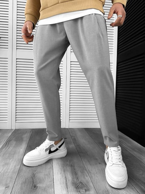 Pantaloni barbati casual gri H9008 D3-2.3-Pantaloni > Pantaloni casual