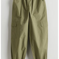 Pantaloni cargo din bumbac-FETE/IMBRACAMINTE/Blugi-IMBRACAMINTE/Blugi