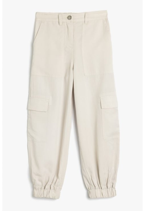 Pantaloni cargo din lyocell-FETE/IMBRACAMINTE/Blugi-IMBRACAMINTE/Blugi