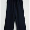 Pantaloni crop cu croiala ampla si talie ajustabila-FEMEI/IMBRACAMINTE/Pantaloni si colanti-IMBRACAMINTE/Pantaloni si colanti