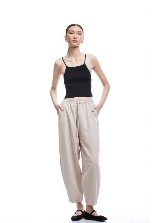 Pantaloni crop relaxed fit-FEMEI/IMBRACAMINTE/Pantaloni si colanti-IMBRACAMINTE/Pantaloni si colanti