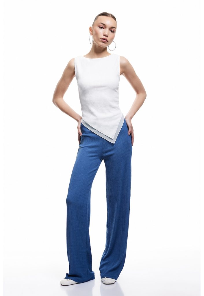 Pantaloni cu snur si croiala ampla-FEMEI/IMBRACAMINTE/Pantaloni si colanti-IMBRACAMINTE/Pantaloni si colanti