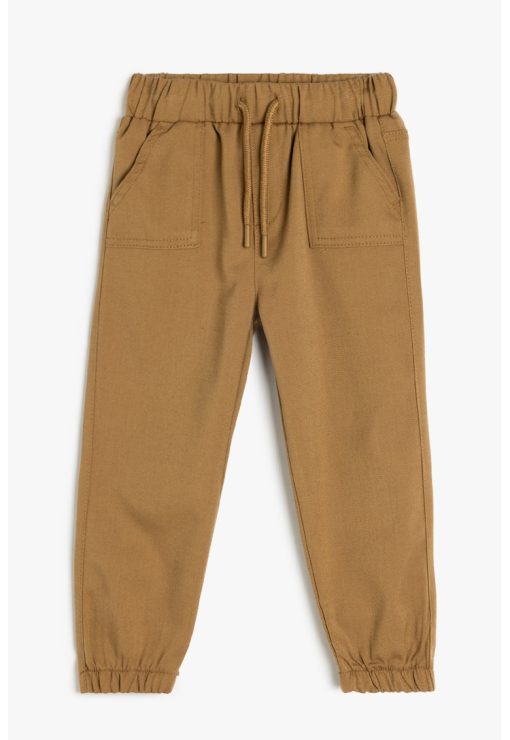 Pantaloni cu talie elastica si mansete-BAIETI/IMBRACAMINTE/Blugi-IMBRACAMINTE/Blugi