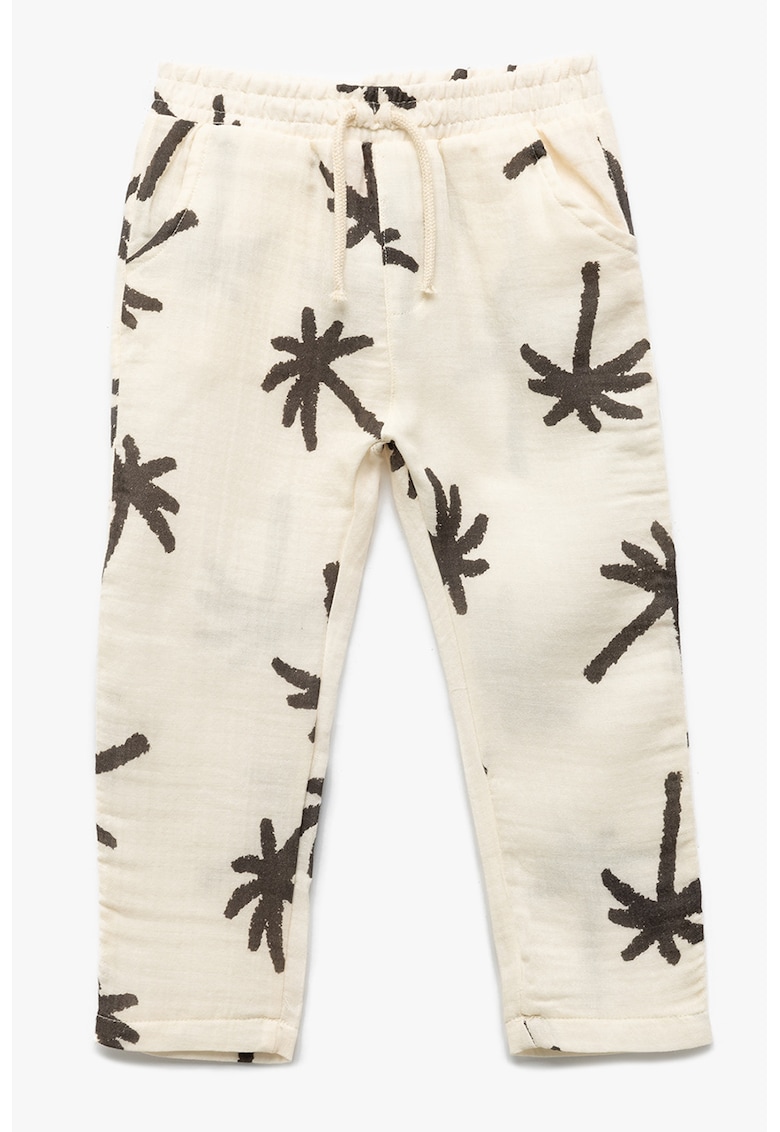 Pantaloni de bumbac cu snur-BAIETI/IMBRACAMINTE/Blugi-IMBRACAMINTE/Blugi