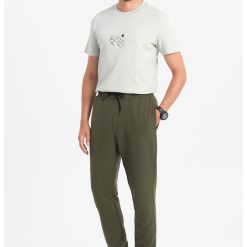 Pantaloni de trening cu talie ajustabila-BARBATI/IMBRACAMINTE/Pantaloni si colanti-IMBRACAMINTE/Pantaloni si colanti