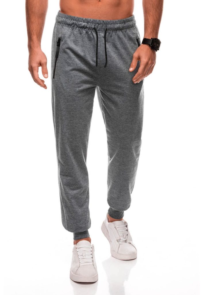 Pantaloni de trening din amestec de bumbac-BARBATI/IMBRACAMINTE/Pantaloni si colanti-IMBRACAMINTE/Pantaloni si colanti