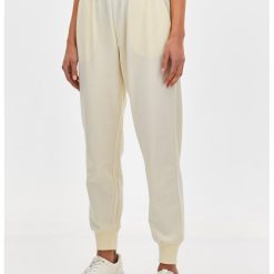 Pantaloni de trening din amestec de bumbac cu talie inalta-FEMEI/IMBRACAMINTE/Pantaloni si colanti-IMBRACAMINTE/Pantaloni si colanti