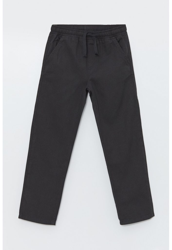 Pantaloni de trening din bumbac cu buzunare laterale-BAIETI/IMBRACAMINTE/Blugi-IMBRACAMINTE/Blugi