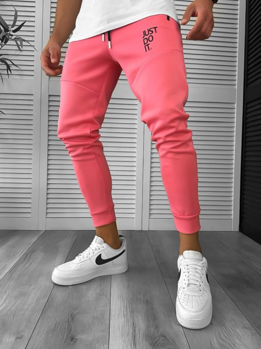 Pantaloni de trening roz 12616 D3-2.3-Pantaloni > Pantaloni de trening