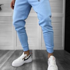 Pantaloni de trening  silon  albastri  12616 D3-2.4-Pantaloni > Pantaloni de trening
