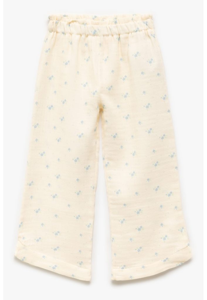Pantaloni din bumbac cu croiala ampla-FETE/IMBRACAMINTE/Blugi-IMBRACAMINTE/Blugi