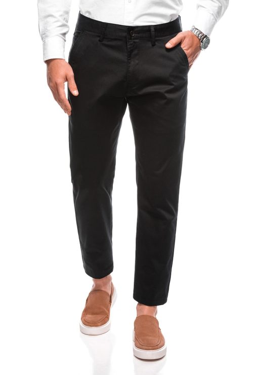 Pantaloni regular fit din amestec de bumbac-BARBATI/IMBRACAMINTE/Pantaloni si colanti-IMBRACAMINTE/Pantaloni si colanti