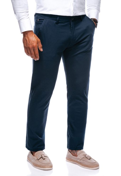 Pantaloni regular fit din amestec de bumbac-BARBATI/IMBRACAMINTE/Pantaloni si colanti-IMBRACAMINTE/Pantaloni si colanti