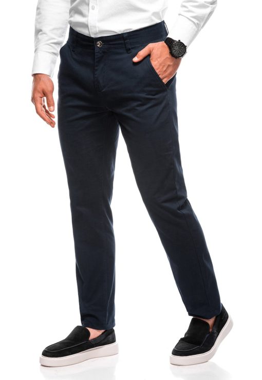 Pantaloni regular fit din amestec de bumbac-BARBATI/IMBRACAMINTE/Pantaloni si colanti-IMBRACAMINTE/Pantaloni si colanti