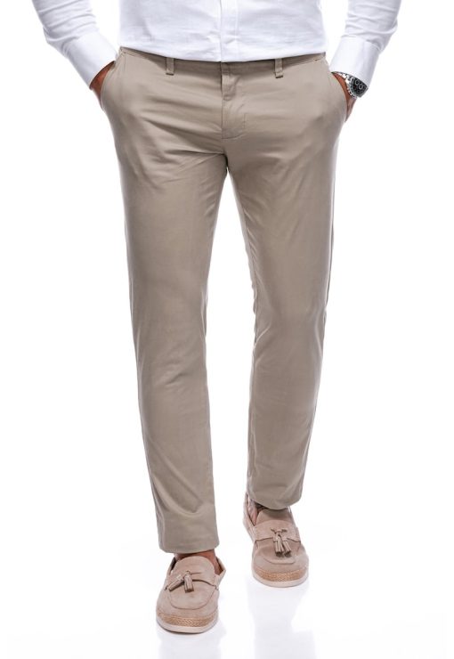 Pantaloni regular fit din amestec de bumbac-BARBATI/IMBRACAMINTE/Pantaloni si colanti-IMBRACAMINTE/Pantaloni si colanti