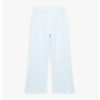 Pantaloni relaxed fit cu terminatii valurite-FETE/IMBRACAMINTE/Blugi-IMBRACAMINTE/Blugi