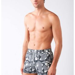 Pantaloni scurti cu imprimeu grafic-BARBATI/IMBRACAMINTE/Costume de baie-IMBRACAMINTE/Costume de baie