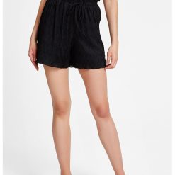 Pantaloni scurti cu model texturat Polmin-FEMEI/IMBRACAMINTE/Pantaloni si colanti-IMBRACAMINTE/Pantaloni si colanti