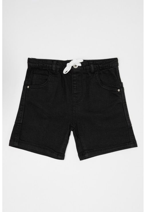 Pantaloni scurti cu model uni si snur in talie-BAIETI/IMBRACAMINTE/Sorturi-IMBRACAMINTE/Sorturi