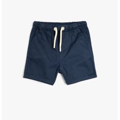 Pantaloni scurti cu snur si buzunare oblice-BAIETI/IMBRACAMINTE/Sorturi-IMBRACAMINTE/Sorturi