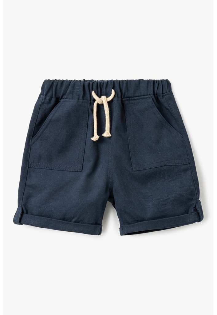 Pantaloni scurti cu snur si buzunare oblice-BAIETI/IMBRACAMINTE/Sorturi-IMBRACAMINTE/Sorturi