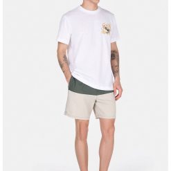 Pantaloni scurti de baie cu design in doua nuante-BARBATI/IMBRACAMINTE/Costume de baie-IMBRACAMINTE/Costume de baie