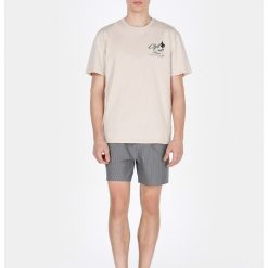 Pantaloni scurti de baie cu dungi-BARBATI/IMBRACAMINTE/Costume de baie-IMBRACAMINTE/Costume de baie