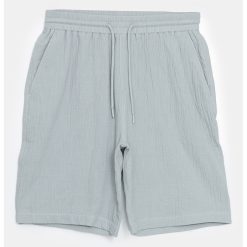 Pantaloni scurti de bumbac cu snur-BARBATI/IMBRACAMINTE/Pantaloni si colanti-IMBRACAMINTE/Pantaloni si colanti