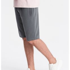 Pantaloni scurti de bumbac cu talie ajustabila-BARBATI/IMBRACAMINTE/Pantaloni si colanti-IMBRACAMINTE/Pantaloni si colanti