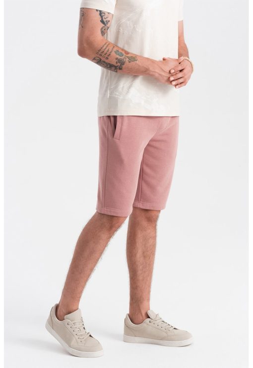 Pantaloni scurti de bumbac cu talie ajustabila-BARBATI/IMBRACAMINTE/Pantaloni si colanti-IMBRACAMINTE/Pantaloni si colanti