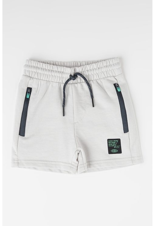 Pantaloni scurti din amestec de bumbac su snururi-BAIETI/IMBRACAMINTE/Sorturi-IMBRACAMINTE/Sorturi