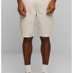 Pantaloni scurti din bumbac organic cu croiala dreapta-BARBATI/IMBRACAMINTE/Blugi-IMBRACAMINTE/Blugi