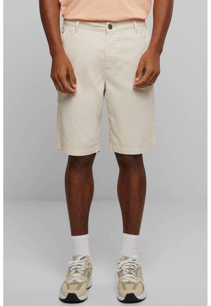 Pantaloni scurti din bumbac organic cu croiala dreapta-BARBATI/IMBRACAMINTE/Blugi-IMBRACAMINTE/Blugi