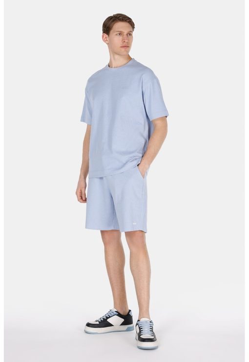 Pantaloni scurti uni cu snur-BARBATI/IMBRACAMINTE/Pantaloni si colanti-IMBRACAMINTE/Pantaloni si colanti