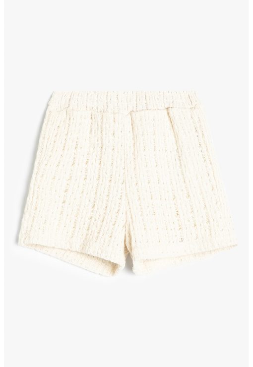 Pantaloni scurti uni din amestec de bumbac-FETE/IMBRACAMINTE/Sorturi-IMBRACAMINTE/Sorturi