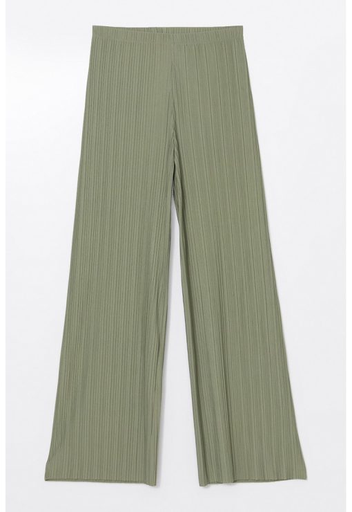 Pantaloni striati cu croiala ampla-FEMEI/IMBRACAMINTE/Pantaloni si colanti-IMBRACAMINTE/Pantaloni si colanti