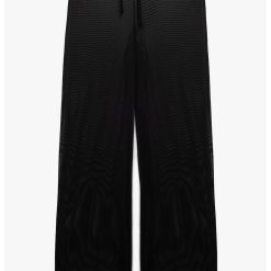 Pantaloni texturati cu snur de ajustare-FEMEI/IMBRACAMINTE/Pantaloni si colanti-IMBRACAMINTE/Pantaloni si colanti