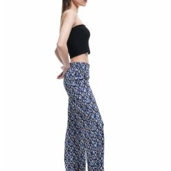 Pantaloni texturati cu talie inalta-FEMEI/IMBRACAMINTE/Pantaloni si colanti-IMBRACAMINTE/Pantaloni si colanti