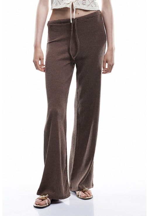 Pantaloni uni evazati-FEMEI/IMBRACAMINTE/Pantaloni si colanti-IMBRACAMINTE/Pantaloni si colanti