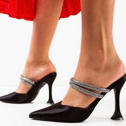 Pantofi cu toc Manyla Negri 2