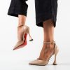 Pantofi dama Daiama Bej-Pantofi cu toc-Pantofi cu toc