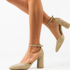 Pantofi dama Lewis Aurii 2