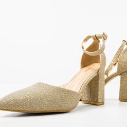Pantofi dama Lewis Aurii 4