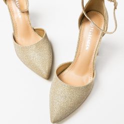 Pantofi dama Lewis Aurii 5