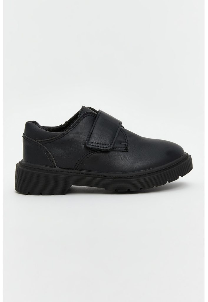 Pantofi de piele ecologica cu velcro-BAIETI/INCALTAMINTE/Pantofi clasici-INCALTAMINTE/Pantofi clasici