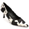 Pantofi eleganti EPICA PREMIUM alb-negru