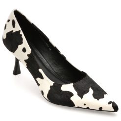 Pantofi eleganti EPICA PREMIUM alb-negru