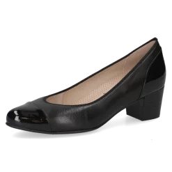Pantofi piele Caprice 9-22302-45-019 negru combi-Pantofi-Pantofi